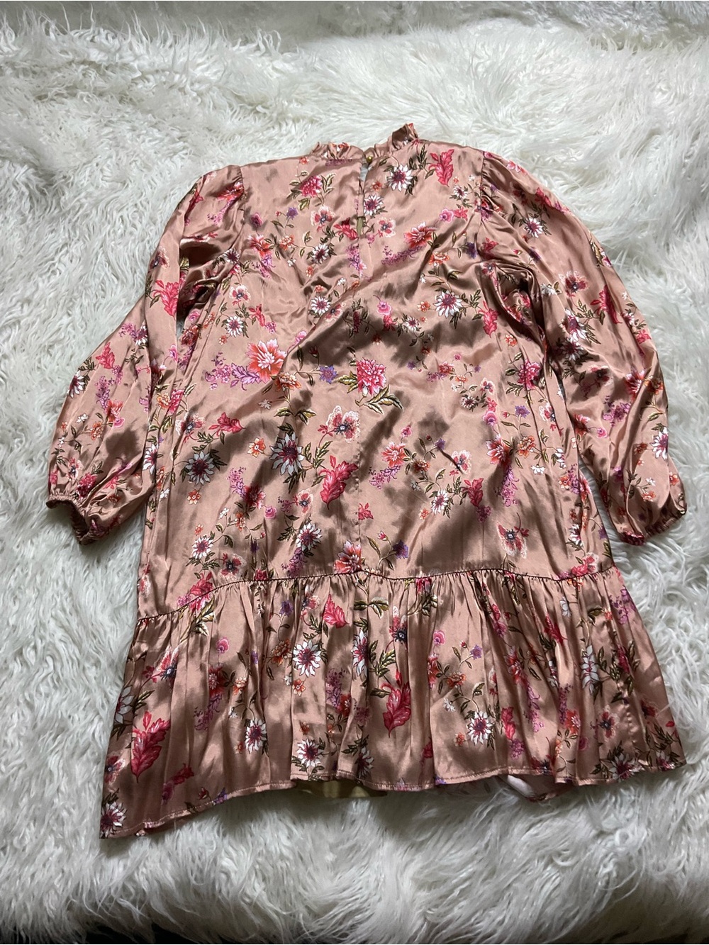 Corey Lynn Calter Floral Satin Dress - Picture 5 of 5